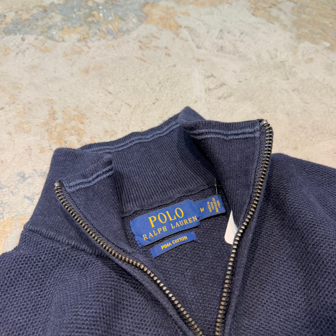 Ralph Lauren/ Polo Ralph Lauren/ Half Zip 니트 스웨터/ 사이즈 M의 사용 의류 폴로