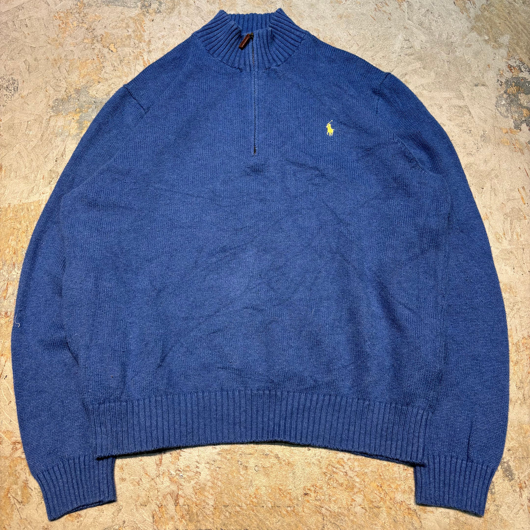 Ralph Lauren/ Polo Ralph Lauren/ Half Zip 니트 스웨터/ 크기 XL의 중고 의류 폴로