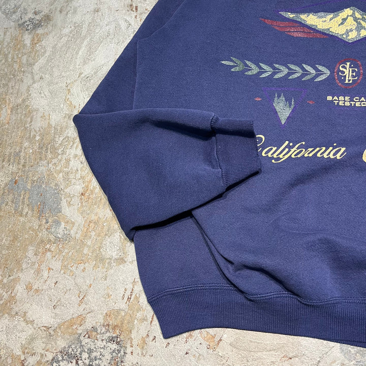 #4072 古着 90's Hanes/ヘインズ/Heavy Weight/Crew neck Sweat/クルーネックスウェット/TAHOE SLE/企業系/MADE IN USA/サイズL