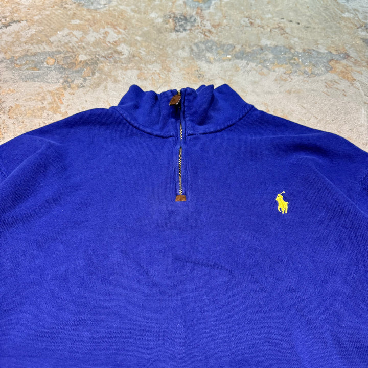 旧衣POLO by Ralph Lauren/ POLO拉尔夫劳伦/半拉链针织毛衣/尺寸L