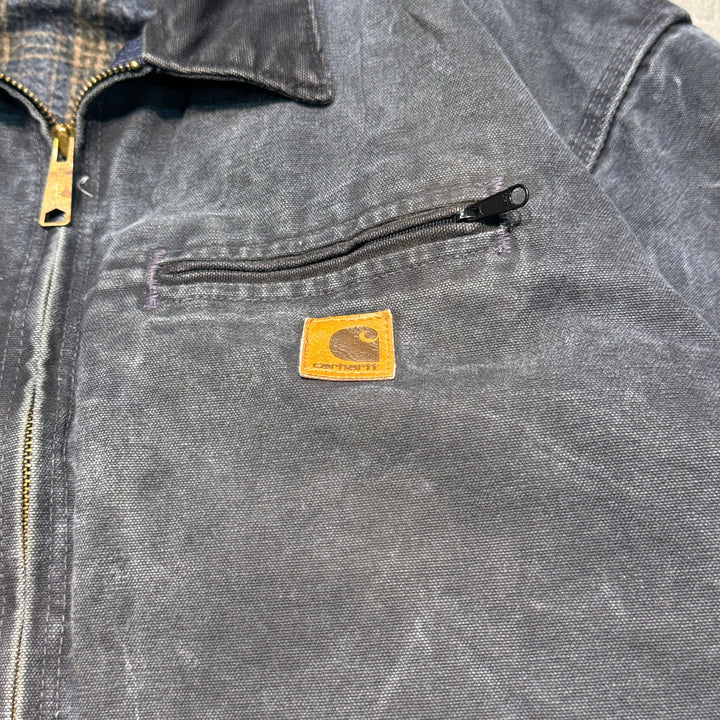 Used clothing carhartt/ Carhartt/ Detroit jacket/ Duck fabric/ Blanket lining/ Checkered pattern/ Size 2XL