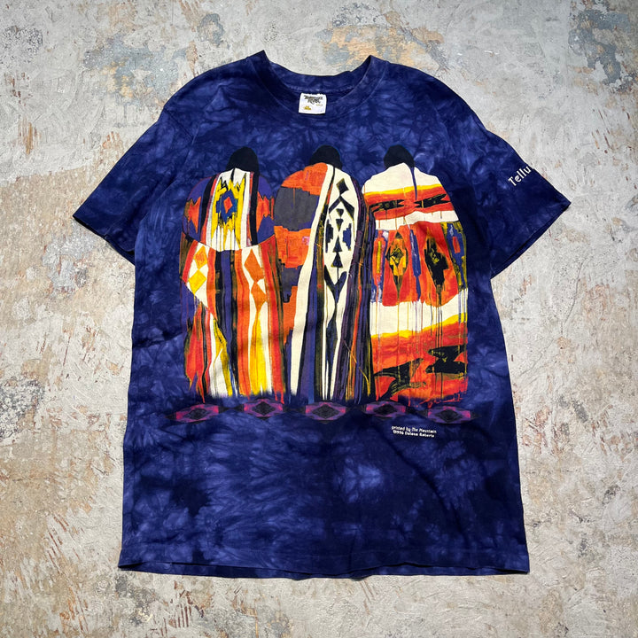 古着 96's THE mountain/デロナ・ロバーツ/ヴィンテージ シングルステッチ プリントTシャツ/サイズL