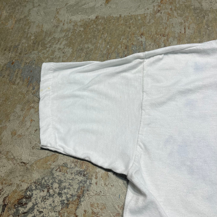 빈티지 뉴스 주간/올리가 힐/빈티지 싱글 스티치 프린트 티셔츠/크기 L 등반