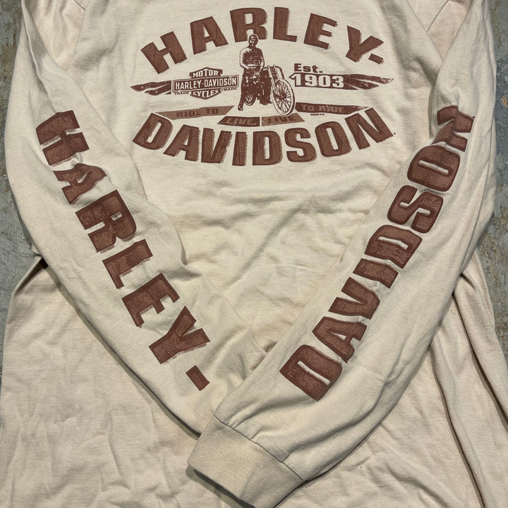 Used clothing Made in USA Harley-Davidson / Juneau Store, Alaska / Long T-shirt / Size M