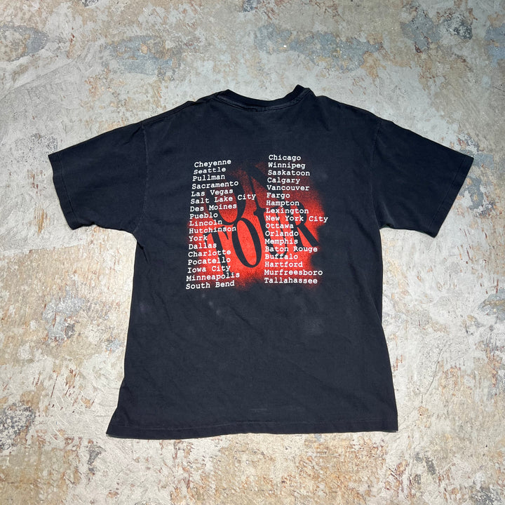 古着 USA製 93's ヘインズ / ガース・ブルックス / ON TOUR / ヴィンテージ シングルステッチ プリントTシャツ/サイズL