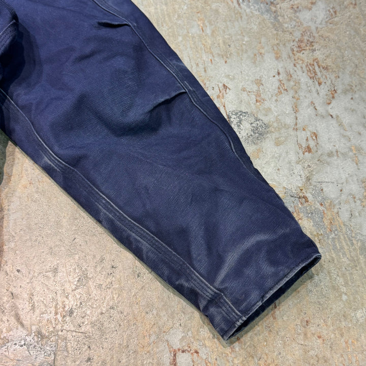 중고 의류 Carhartt/ 전통적인 코트/ 회사 로고/ 퀼트 안감/ 크기 L