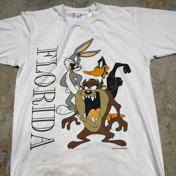 古着 USA製 94's ルーニーテューンズ/バッグス・バニー/フロリダ/ヴィンテージ プリントTシャツ/サイズS
