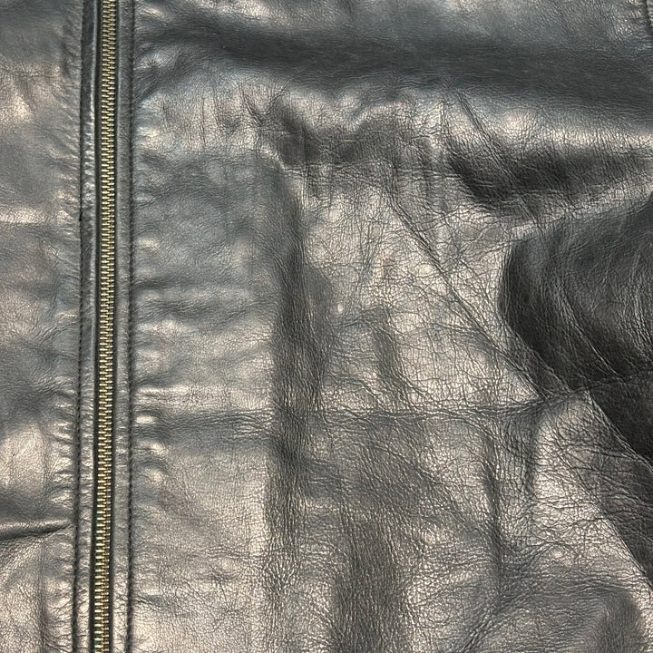 古着 90's GAP/ ギャップ/ ジップアップレザージャケット/ サイズXL