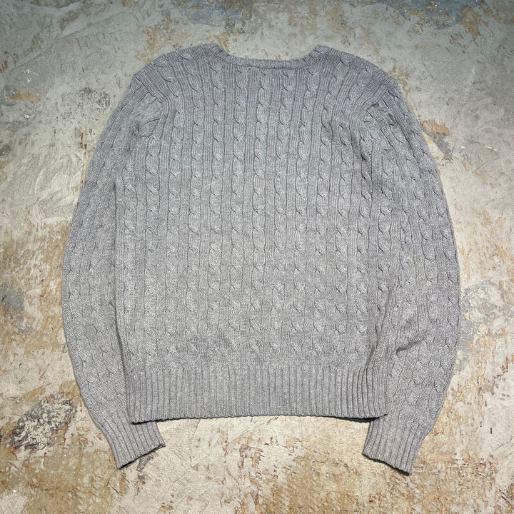 #3693古着/ラルフローレン/POLObyRalphLauren/コットンニット/Cottonknit/Vネック/サイズM
