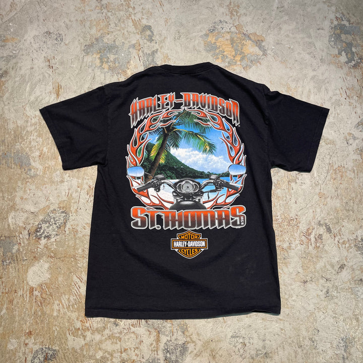 古着 Harley-Davidson/ハーレーダビッドソン/ST.THOMAS/プリントTシャツ/サイズL