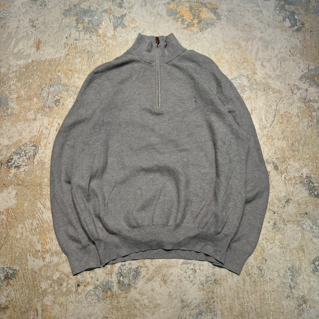 Used clothing POLO by Ralph Lauren/ Polo Ralph Lauren/ Half zip knit sweater/ Size XL