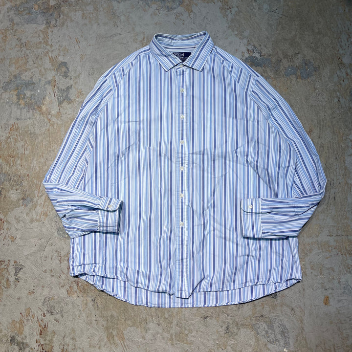 #4390 빈티지 Ralph Lauren/Long Sleeve Shirt/Long Sleeve Shirt/Stripe/Westerton/Size XXL