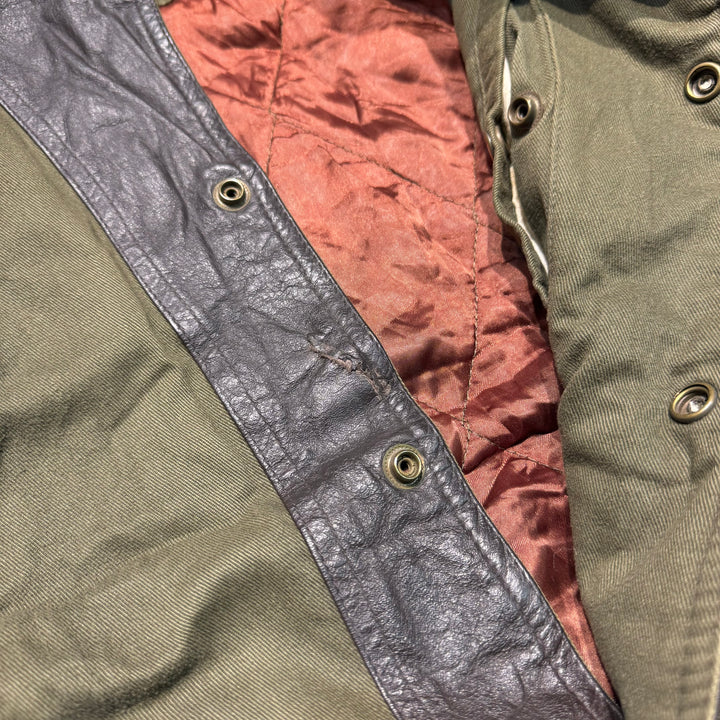 중고 의류 60의 McRegor/Bomber 재킷/스위칭 가죽/크기 l