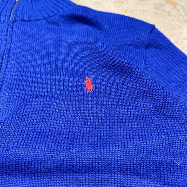 旧衣POLO by Ralph Lauren/ POLO拉尔夫劳伦/半拉链针织毛衣/尺寸L