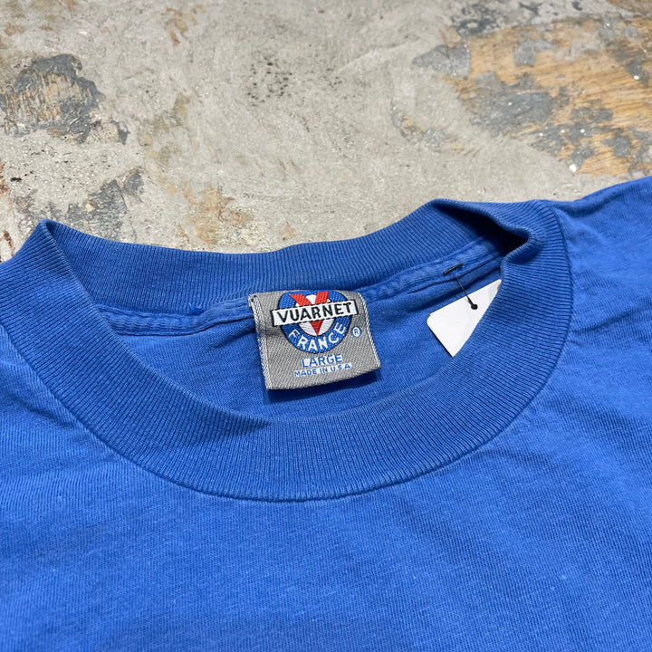 古着 USA製 VUARNET FRANCE/ヴァルネ/サングラスメーカー/企業系/ヴィンテージ シングルステッチ Tシャツ/サイズL相当