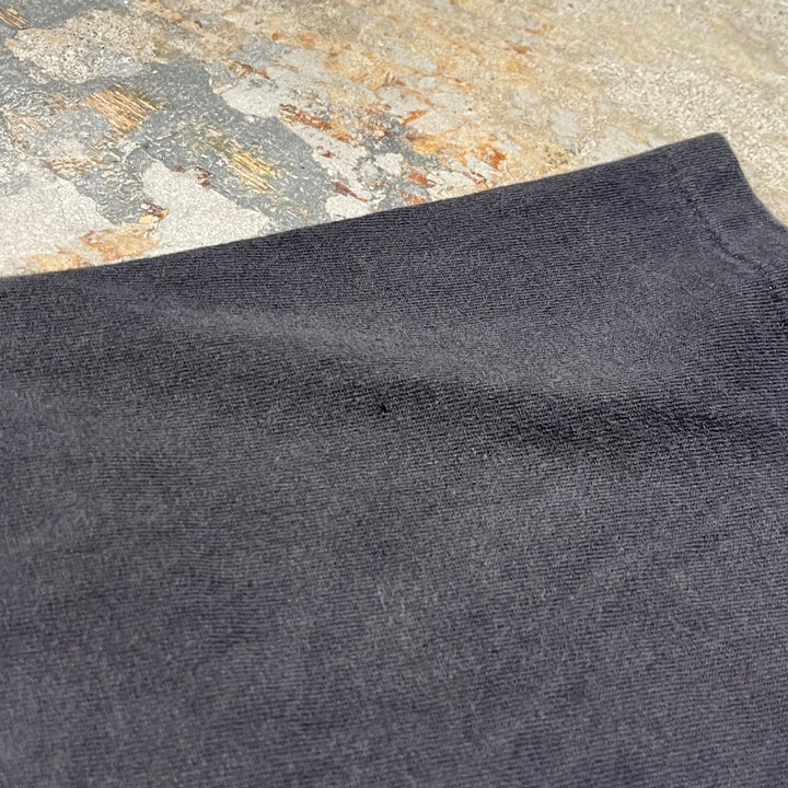 중고 의류 90 년대 USA Making Oneita / National Flag / Burlington Air Express 비행기 / 빈티지 단일 스티치 인쇄 티셔츠 / 크기 XL