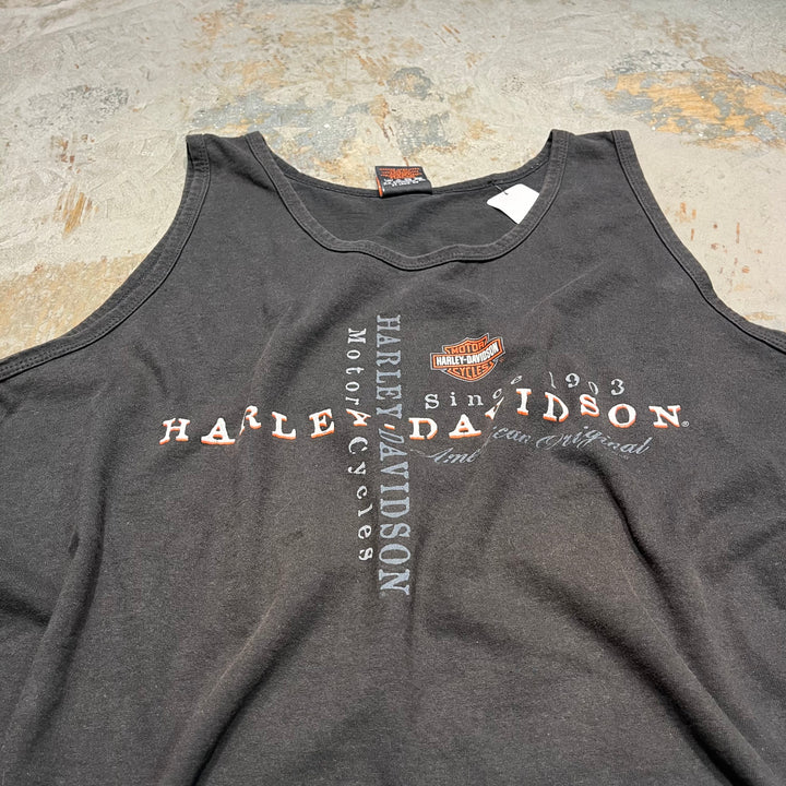 古着 USA製 Harley-Davidson/ハーレー ダビッドソン カナダ ユーコン・テリトリー プリントTシャツ サイズXL