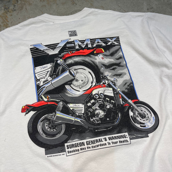 중고 의류 94의 미국은 모든 스포츠를 만들었습니다. / 빈티지 싱글 스티치 프린트 티셔츠 / 크기 XXL