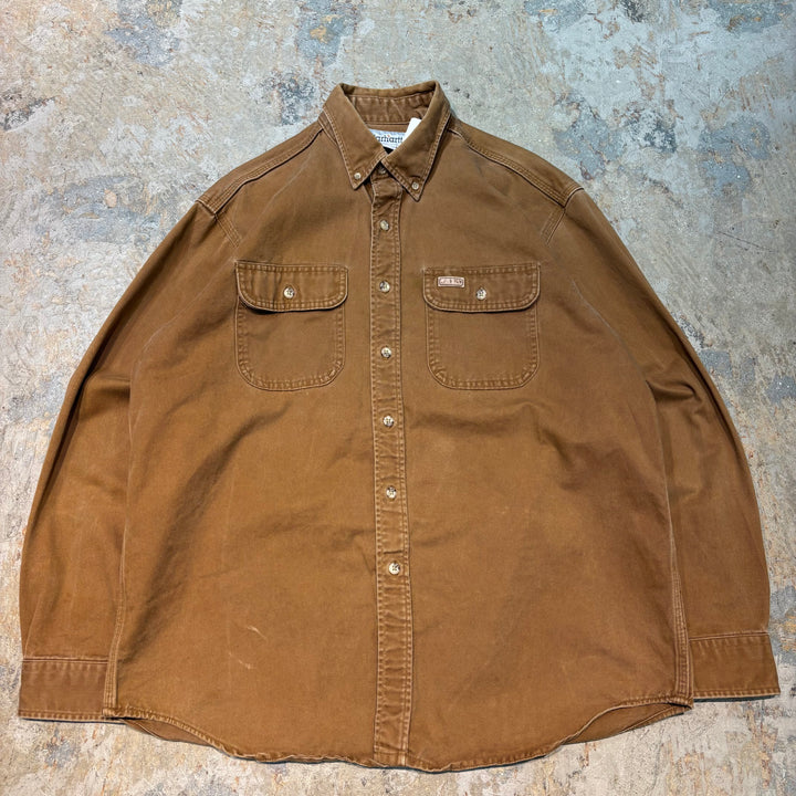 Used clothing carhartt/Carhartt/Button-down long sleeve shirt/Plain/Size L
