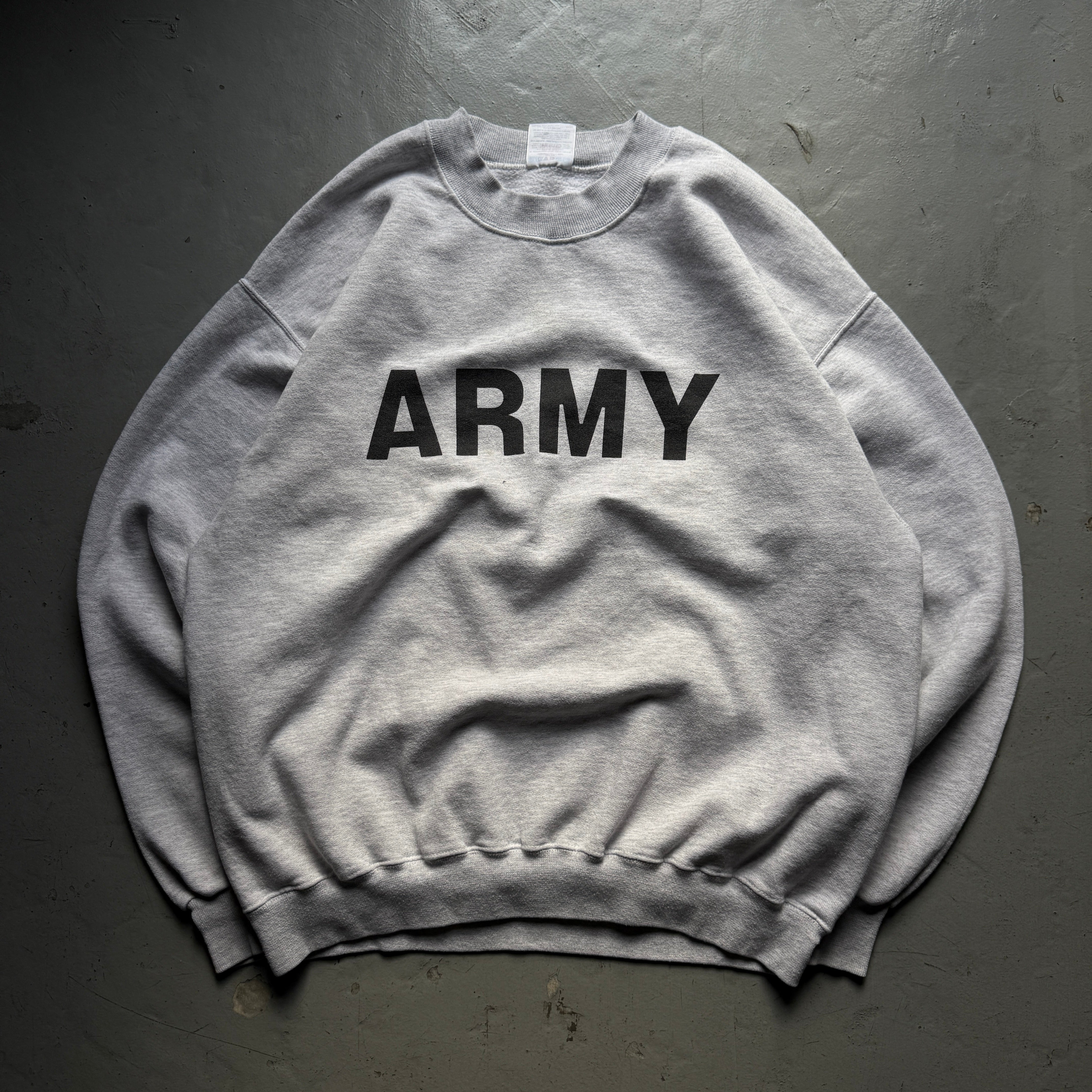 古着 USA製 JERZEES/ ジャージーズ/ クルーネックスウェット/ ARMY 