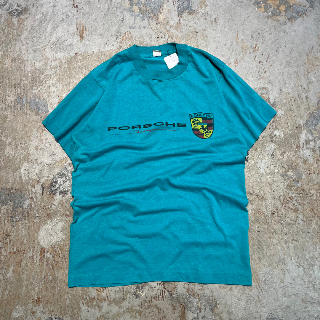 #4681 Used clothing unknown/short sleeve print t-shirt Tee/short sleeve print T-shirt/PORSCHE/Porsche/Size XL equivalent