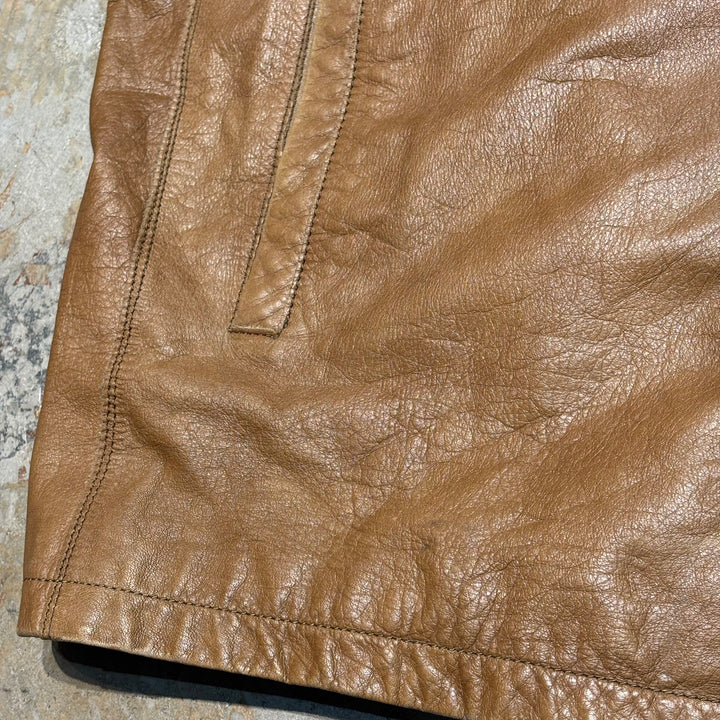 古着 WILSONS LEATHER/ ウィルソンズレザー/ 本革レザーハーフコート/ 牛革/ サイズM