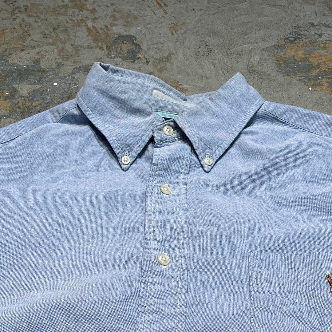 #4375 Used clothes Ralph Lauren /Long Sleeve Button Down Shirt /Crazy pattern /The Big Shirt /Size L