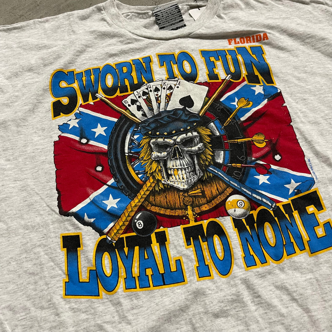 Used clothing Made in USA Daytona Beach Bike Week/Motorcycle Event/Print T-shirt/Size XL