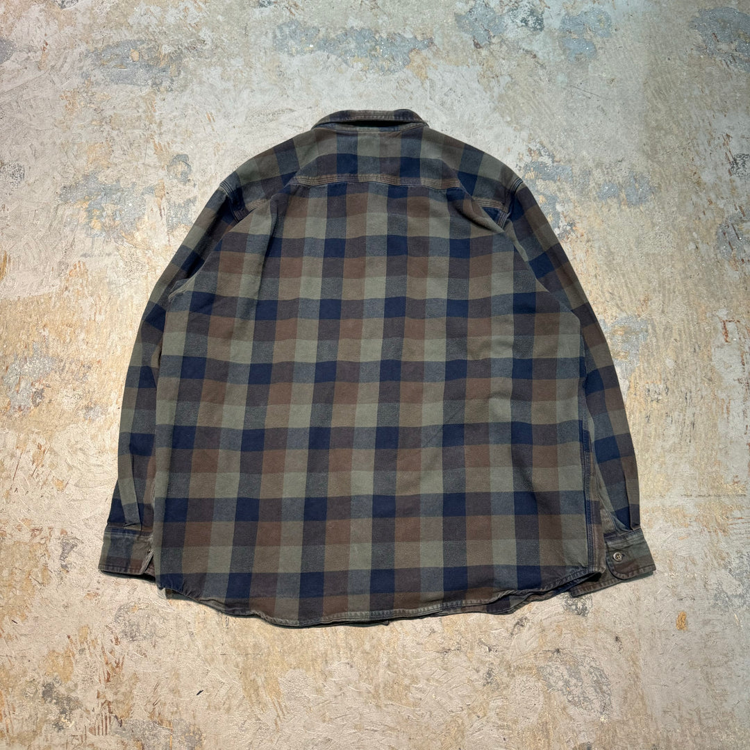Used clothing carhartt/Carhartt/Long sleeve shirt/Checked pattern/Size XL