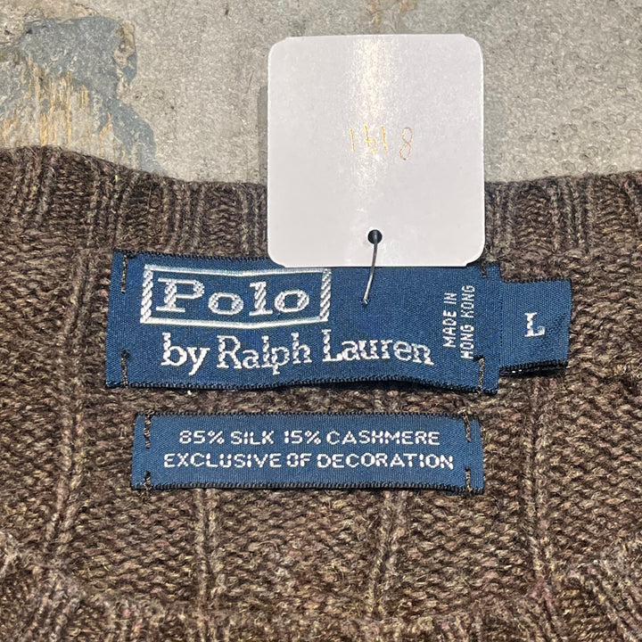 Ralph Lauren/ Polo Ralph Lauren/ Crew Neck Knit 스웨터/ 크기 L의 빈티지 폴로