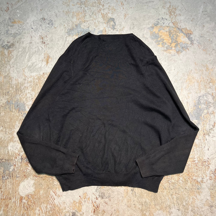 #3710 古着 POLO by Ralph Lauren/ラルフローレン / PIMA Cotton knit V Neck Sweatrer Shirts/ピマコットLンニットVネックセーター/サイズL