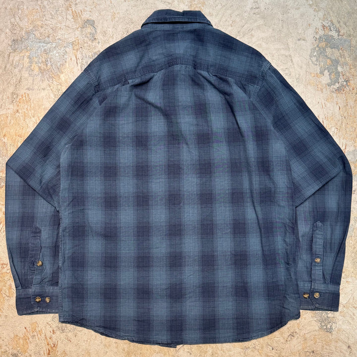 Used clothing carhartt/Carhartt/Button-down long sleeve shirt/Checked pattern/Size M