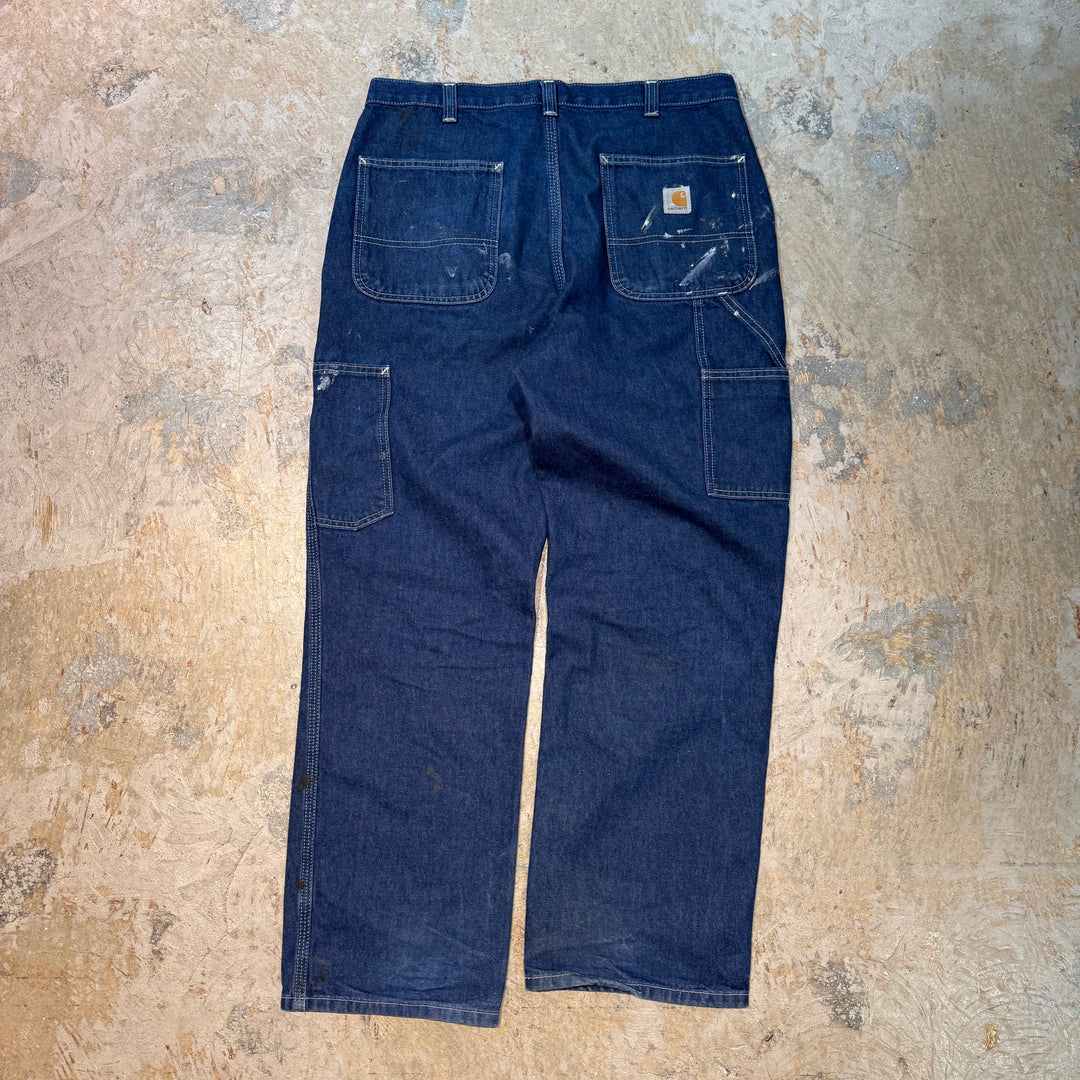 Used clothing Carhartt/ Carhartt/ Denim painter pants/ Actual size 34 x 30