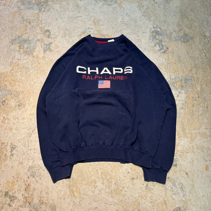 古着 90's〜 CHAPS Ralphlauren/ チャップスラルフローレン/ クルーネックスウェット/ サイズL