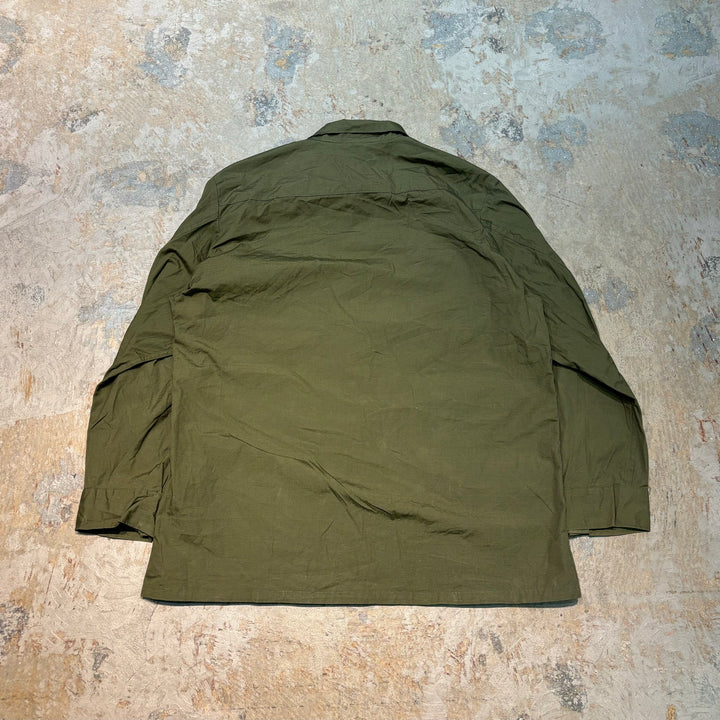 Used clothing Made in USA 60's U.S.ARMY/US Army/Jungle Fatigue Jacket/4th/Ripstop fabric/Size X-Large - Regular