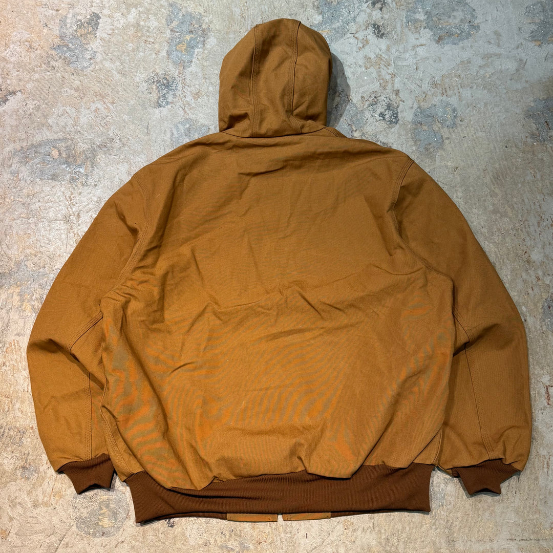 古着 USA製 Carhartt/ カーハート/ アクティブジャケット/ 企業ロゴ/ Microsoft/ ダック地/ 裏地サーマル/ サイズXL