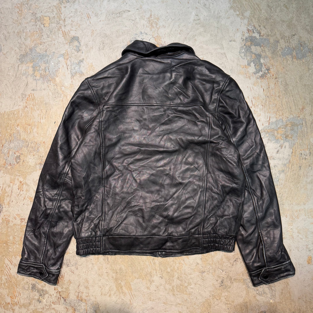 古着 TOMMY HILFIGER/ トミーヒルフィガー/ フルジップレザージャケット/ サイズM