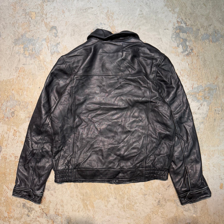 古着 TOMMY HILFIGER/ トミーヒルフィガー/ フルジップレザージャケット/ サイズM