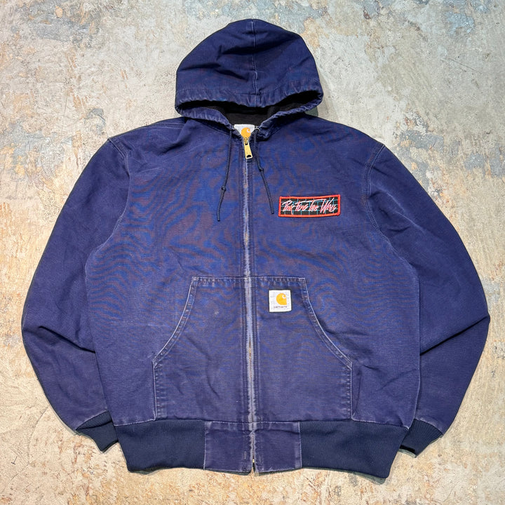 古着 Carhartt/ カーハート/ アクティブジャケット/ ダック地/ 企業ロゴ/ 裏地サーマル/ サイズM相当