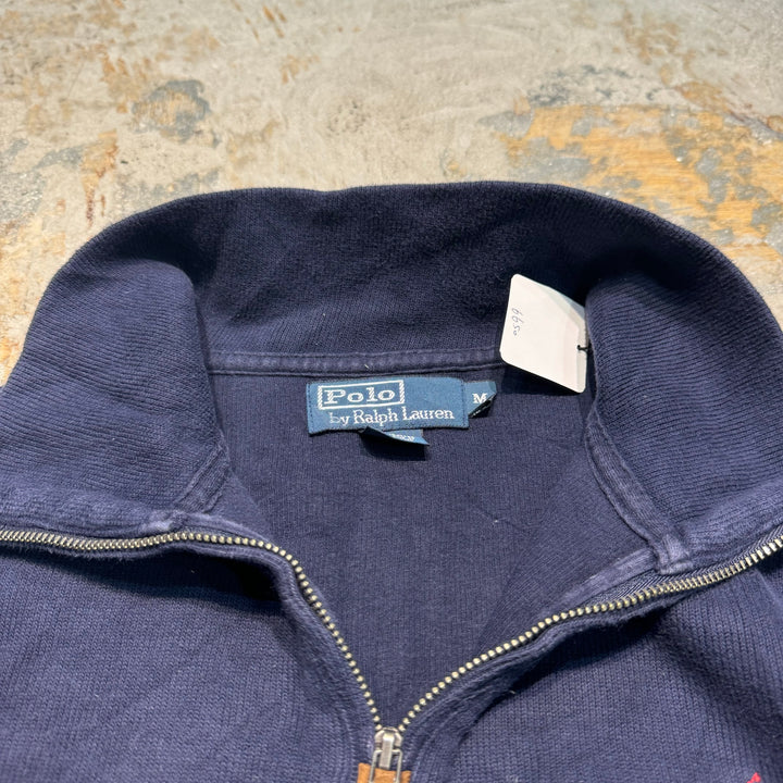 旧衣POLO by Ralph Lauren/ POLO拉尔夫劳伦/半拉链针织毛衣/尺寸M