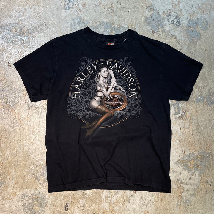 古着 USA製 Harley-Davidson/ハーレーダビッドソン/ プリントTシャツ/ サイズL