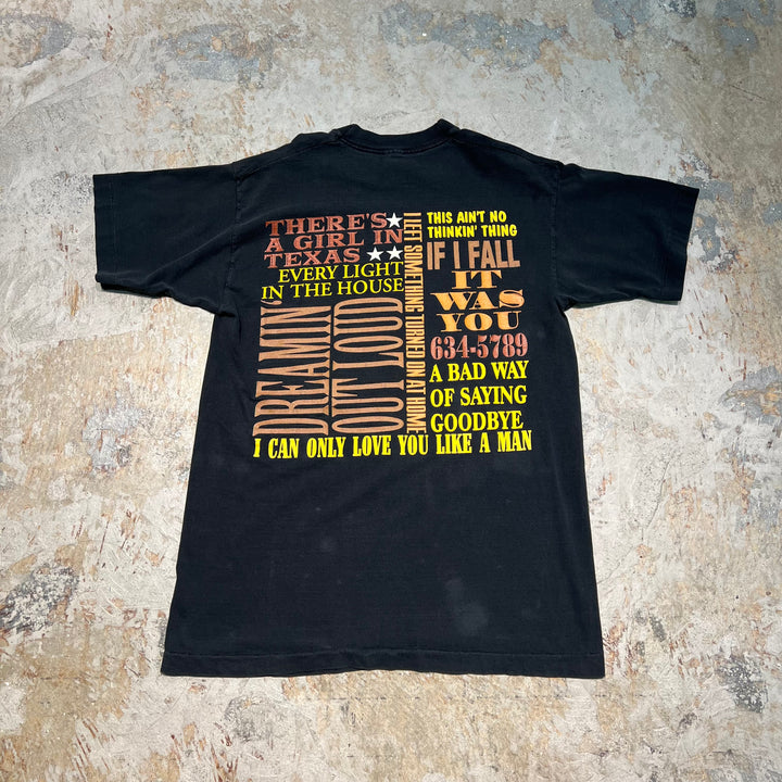 古着 96's トレイス・アドキンス / ヴィンテージ シングルステッチ プリントTシャツ/サイズL相当