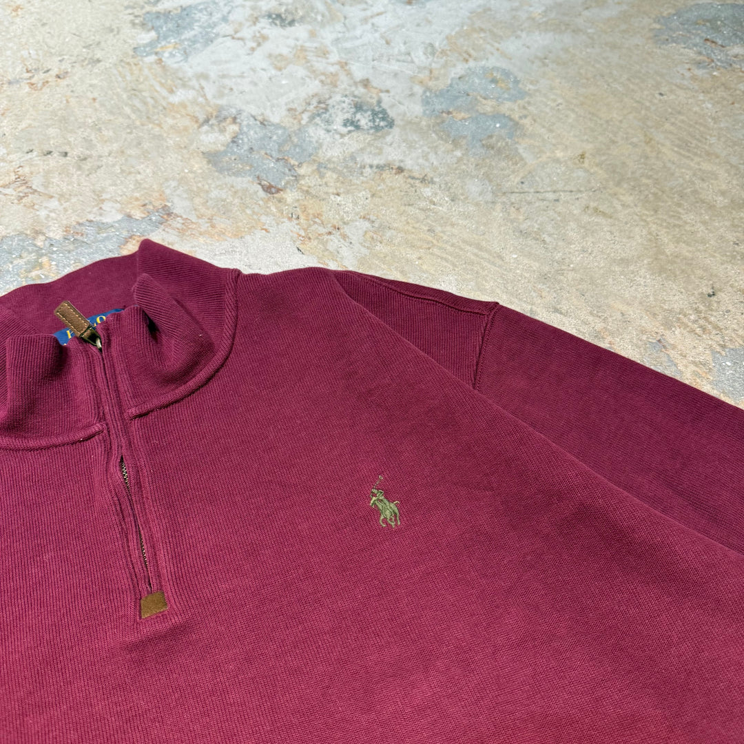 Ralph Lauren/ Polo Ralph Lauren/ Half Zip Knit Sweater/ Size XXL에 의해 중고 의류 폴로
