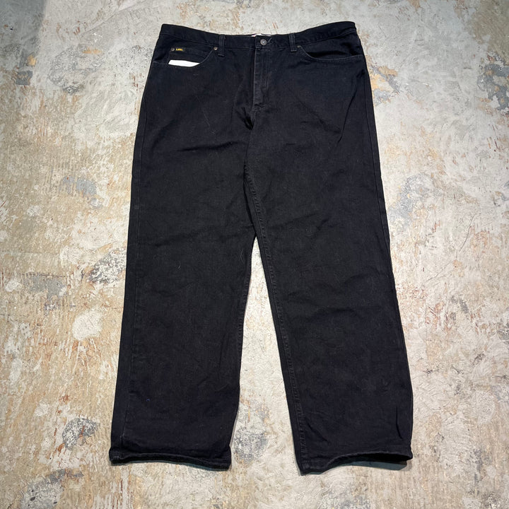 #4192 古着 Lee/リー/Black Denim Pants/ブラックデニムパンツ/RELAKED FIT/サイズ42×30