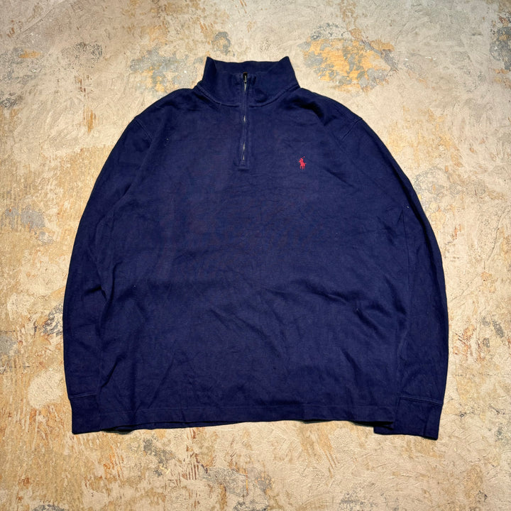 旧衣POLO by Ralph Lauren/ POLO拉尔夫劳伦/半拉链针织毛衣/尺寸L