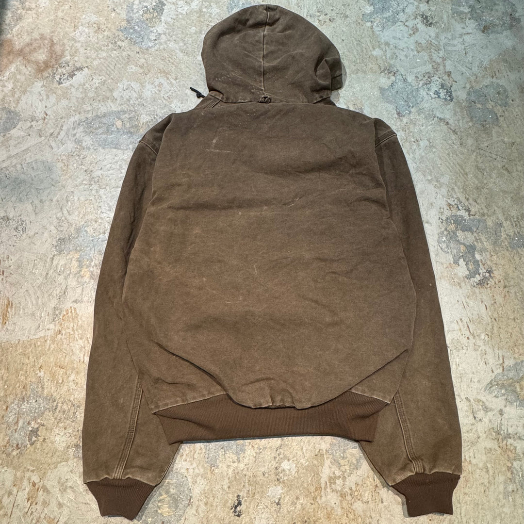 古着 USA製 98's Carhartt/ カーハート/ アクティブジャケット/ ダック地/ 裏地キルティング/ 企業ロゴ/ サイズL