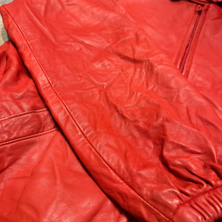 Used clothing 90's~ POLO by Ralph Lauren/ Polo Ralph Lauren/ Lamb leather swing top jacket/ Size M