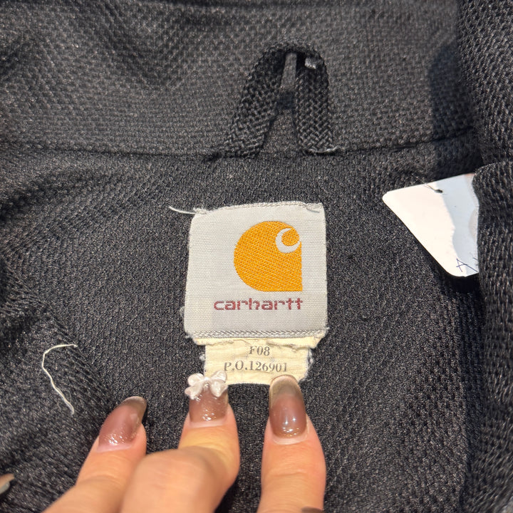 古着 carhartt/カーハート/ハーフジップスウェット/裏地メッシュ/サイズL相当