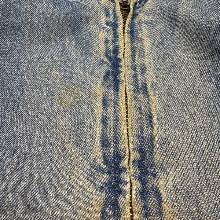 古着 USA製 98's carhartt/ カーハート/ デニムバーシティージャケット/ 裏地キルティング/ 中綿/ サイズL