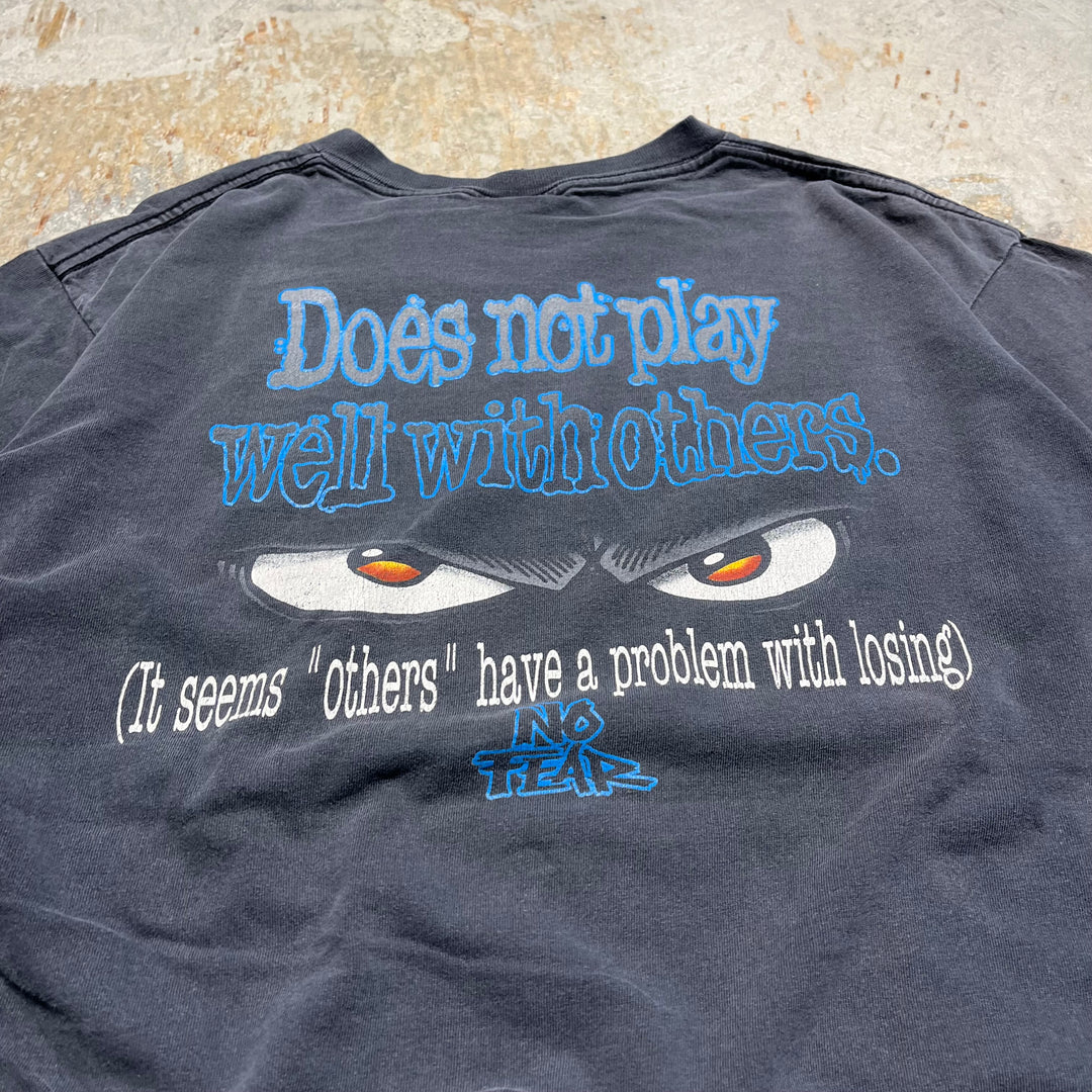 #4680 Used clothing unknown/short sleeve print t-shirt Tee/short sleeve print T-shirt/Made in USA/Size L